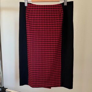 MK Michael Kors Houndstooth Pencil Skirt